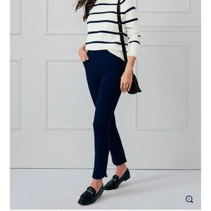 J.MEIALJGHLN pull on  pants stretchy navy size 6 retail $178 excellent condition